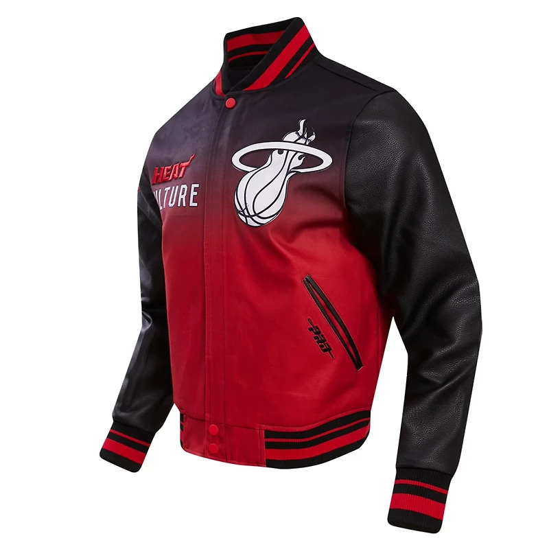 Pro Standard Men's Miami Heat 2023/24 City Edition Full-Zip Varsity Jacket