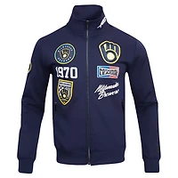 Pro Standard Milwaukee Brewers Fast Lane Full-Zip Track Jacket