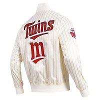 Pro Standard Minnesota Twins Cooperstown Collection Pinstripe Retro Classic Satin Full-Snap Jacket
