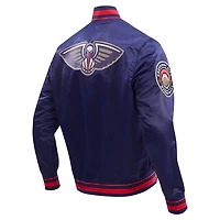 Pro Standard New Orleans Pelicans Script Tail Full-Snap Satin Varsity Jacket