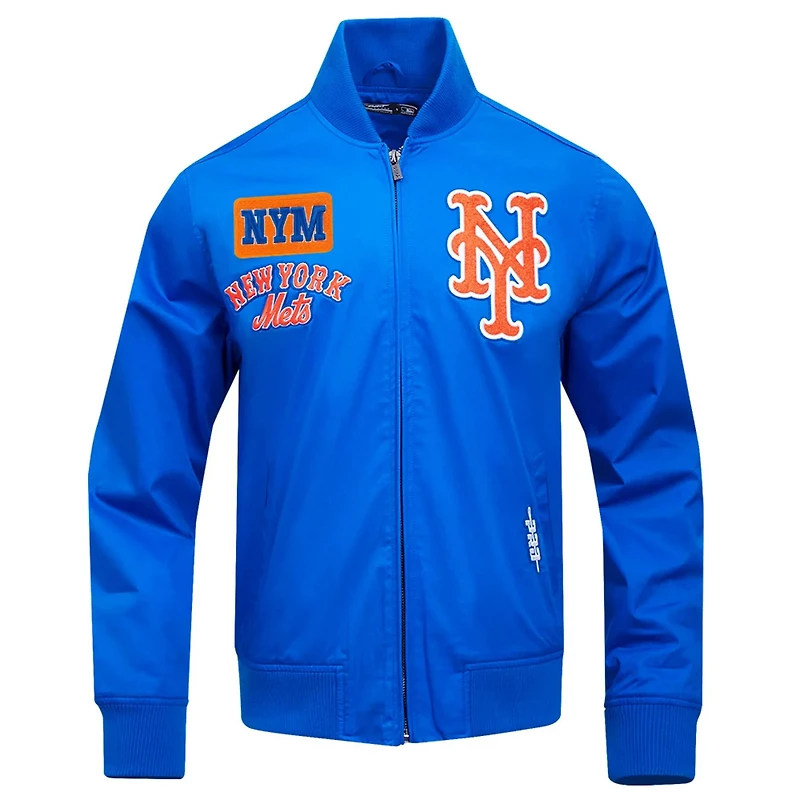 Pro Standard New York Mets Area Code Twill Full-Zip Jacket