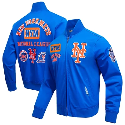 Pro Standard New York Mets Area Code Twill Full-Zip Jacket