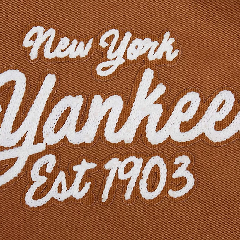 Pro Standard New York Yankees Paint The City Twill Full-Zip Jacket