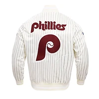 Pro Standard Philadelphia Phillies Cooperstown Collection Pinstripe Retro Classic Satin Full-Snap Jacket