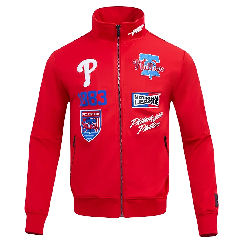 Pro Standard Philadelphia Phillies Fast Lane Full-Zip Track Jacket