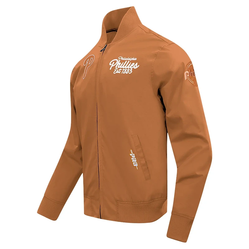 Pro Standard Philadelphia Phillies Paint The City Twill Full-Zip Jacket