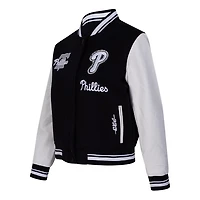 Pro Standard Philadelphia Phillies Pearls Rib Wool Full-Zip Varsity Jacket