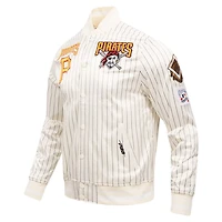 Pro Standard Pittsburgh Pirates Cooperstown Collection Pinstripe Retro Classic Satin Full-Snap Jacket