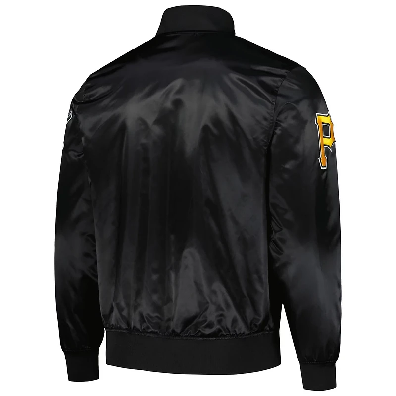 Pro Standard Pittsburgh Pirates Wordmark Satin Full-Snap Jacket