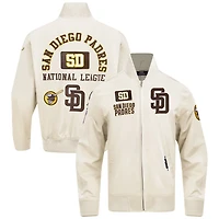Pro Standard San Diego Padres Area Code Twill Full-Zip Jacket