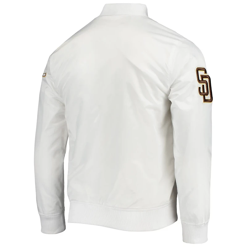 Pro Standard San Diego Padres Wordmark Satin Full-Snap Jacket