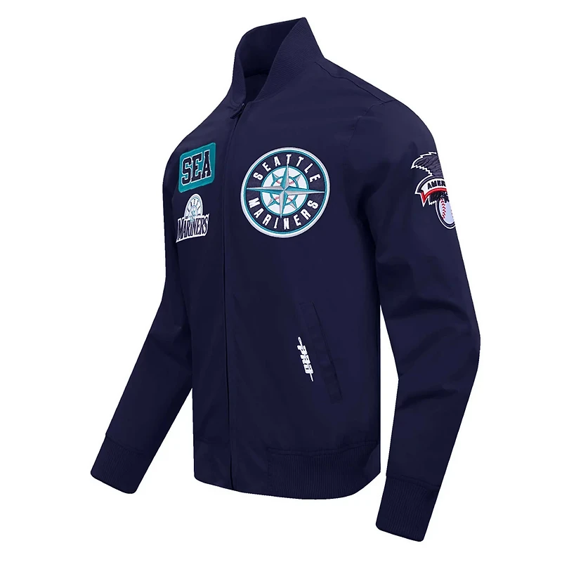 Pro Standard Seattle Mariners Area Code Twill Full-Zip Jacket