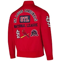 Pro Standard St Louis Cardinals Area Code Twill Full-Zip Jacket