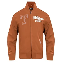 Pro Standard Texas Rangers Paint The City Twill Full-Zip Jacket