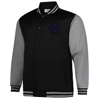 Profile Gray Chicago Cubs Full-Snap Varsity Jacket