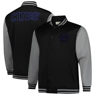 Profile Gray Chicago Cubs Full-Snap Varsity Jacket