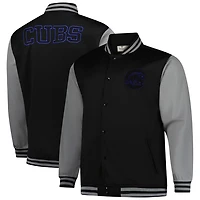 Profile Gray Chicago Cubs Full-Snap Varsity Jacket