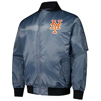 Profile New York Mets Big  Tall Full-Zip Bomber Jacket
