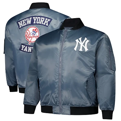 Profile New York Yankees Big  Tall Full-Zip Bomber Jacket