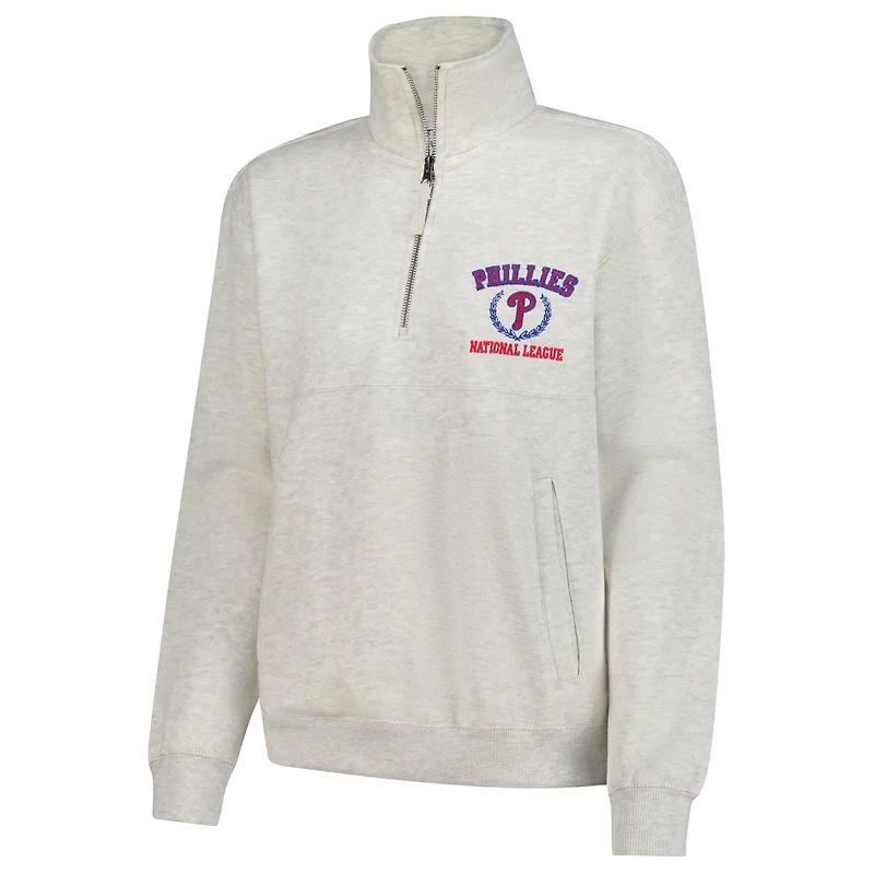 Soft as a Grape Philadelphia Phillies Quarter-Zip Fleece Pullover