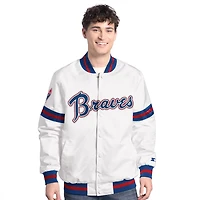 Starter Atlanta Braves Cooperstown Scout Full-Snap Varsity Jacket