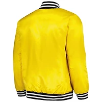 Starter Atlanta Braves Cross Bronx Fashion Satin Full-Snap Varsity Jacket