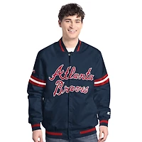 Starter Atlanta Braves Scout Full-Snap Varsity Jacket