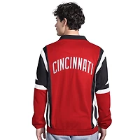 Starter Black Cincinnati s Contender Tricot Full-Zip Track Jacket