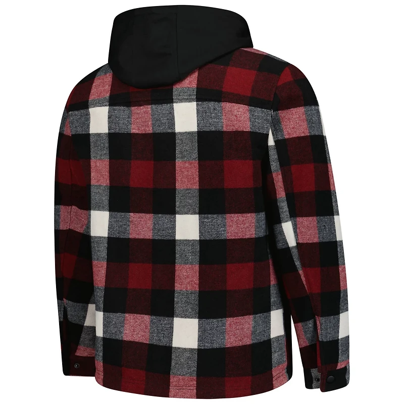 Starter Black St Louis Cardinals Sherpa Full-Zip Hoodie Jacket