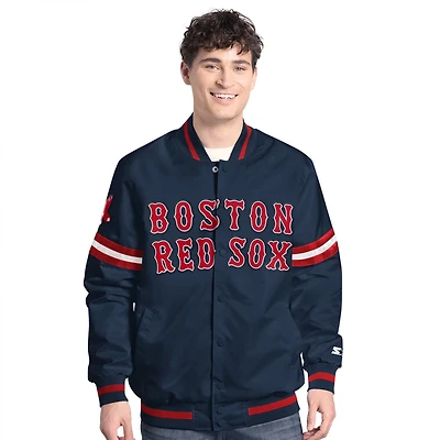 Starter Boston Red Sox Scout Full-Snap Varsity Jacket