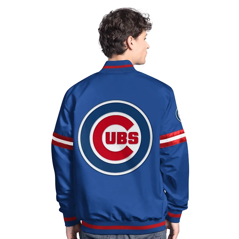 Starter Chicago Cubs Scout Full-Snap Varsity Jacket