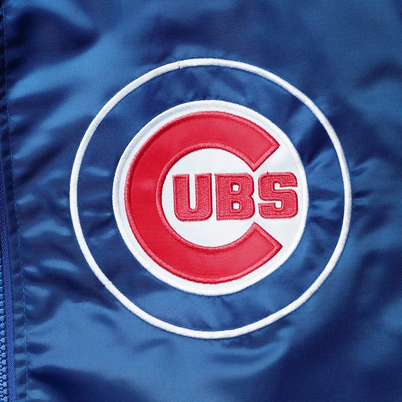 Starter Chicago Cubs The Captain II Full-Zip Varsity Jacket