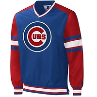 Starter Chicago Cubs Yardline V-Neck Pullover Windbreaker