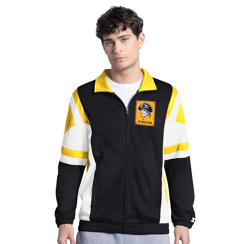 Starter Gold Pittsburgh Pirates Contender Tricot Full-Zip Track Jacket