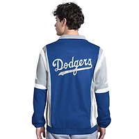 Starter Gray Los Angeles Dodgers Contender Tricot Full-Zip Track Jacket