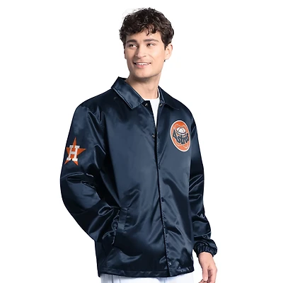 Starter Houston Astros Cooperstown Collection Point Man Full-Snap Coaches Jacket