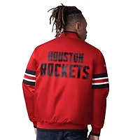 Starter Houston Rockets Scout Varsity Satin Full-Snap Jacket
