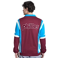 Starter Light Philadelphia Phillies Contender Tricot Full-Zip Track Jacket