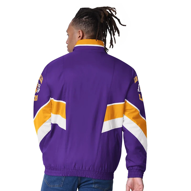 Starter Los Angeles Lakers Captain Oxford Full-Zip Jacket