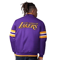 Starter Los Angeles Lakers Scout Varsity Satin Full-Snap Jacket