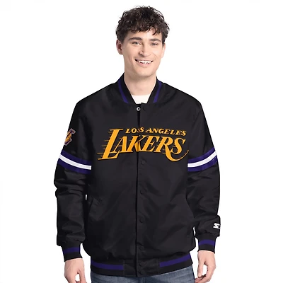Starter Men's Los Angeles Lakers Scout Varsity Full-Snap Jacket