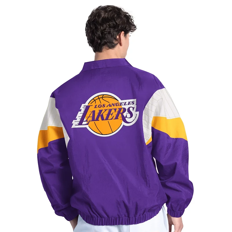 Starter Men's Los Angeles Lakers Yard Line Full-Zip Jacket