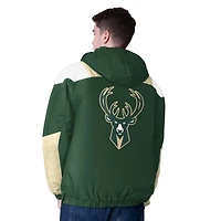 Starter Men's Milwaukee Bucks Charger 1/2 Zip Pullover Jacket