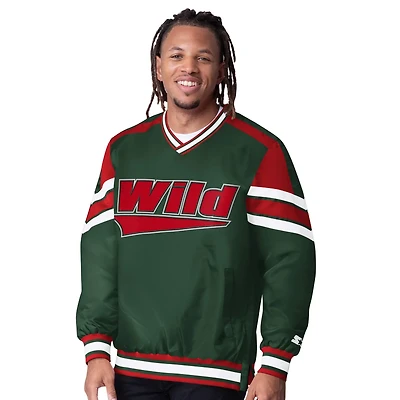 Starter Minnesota Wild Reliver I V-Neck Pullover Jacket