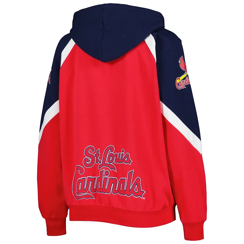 Starter Navy St Louis Cardinals Hail Mary Full-Zip Hoodie