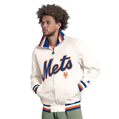 Starter New York Mets The Captain Cooperstown Logo Full-Zip Varsity Jacket