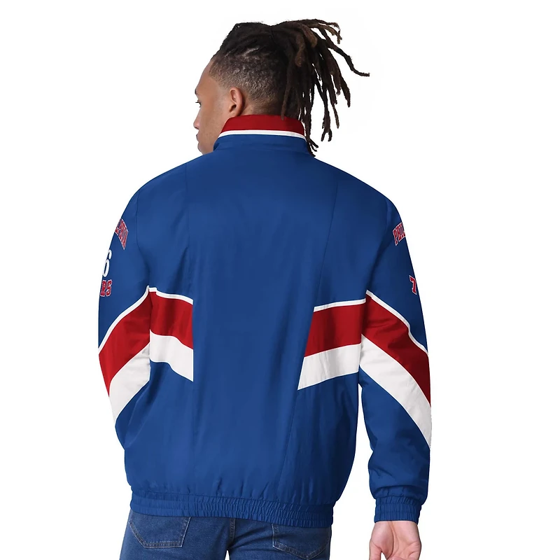 Starter Philadelphia 76ers Captain Oxford Full-Zip Jacket