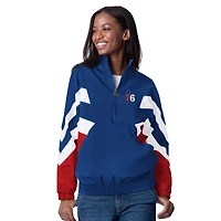 Starter Philadelphia 76ers Renegade Oxford Half-Zip Jacket