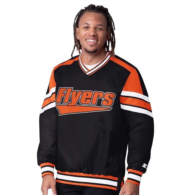Starter Philadelphia Flyers Reliver I V-Neck Pullover Jacket