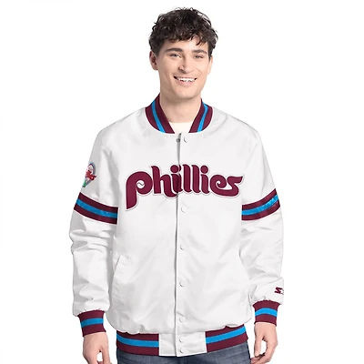 Starter Philadelphia Phillies Cooperstown Scout Full-Snap Varsity Jacket
